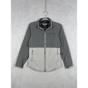 Patagonia Jacket Womens Size XS Gray Cream Full Zip Quilted Insulated STY20955